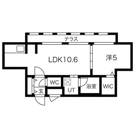 手稲駅 徒歩9分 1階の物件間取画像